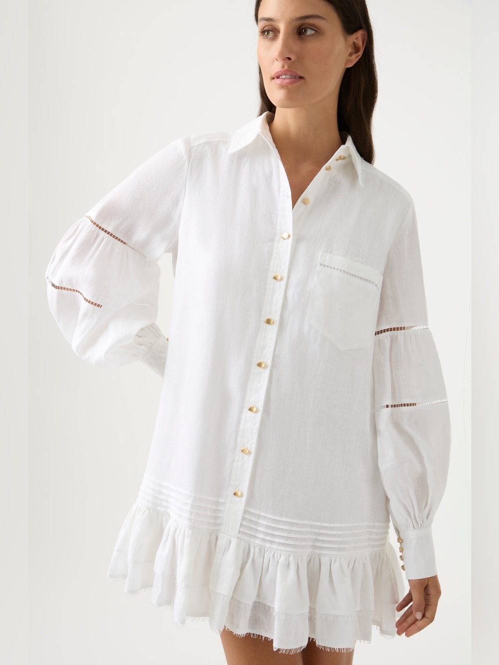 Aje Estate Mini Shirt Dress US 4 / AU 8